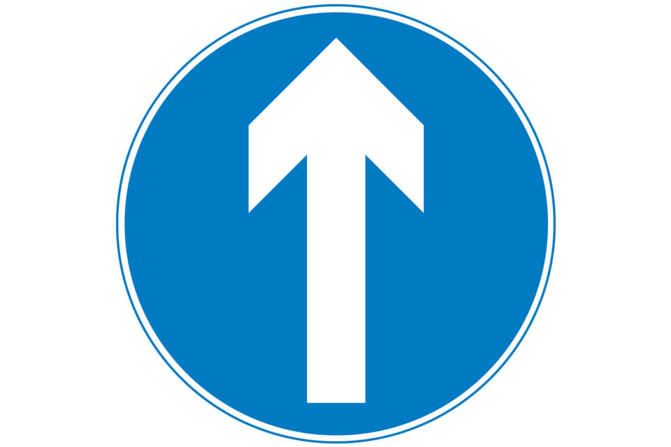 Ahead only